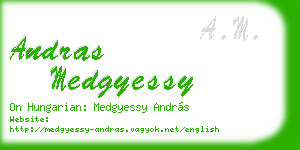 andras medgyessy business card
